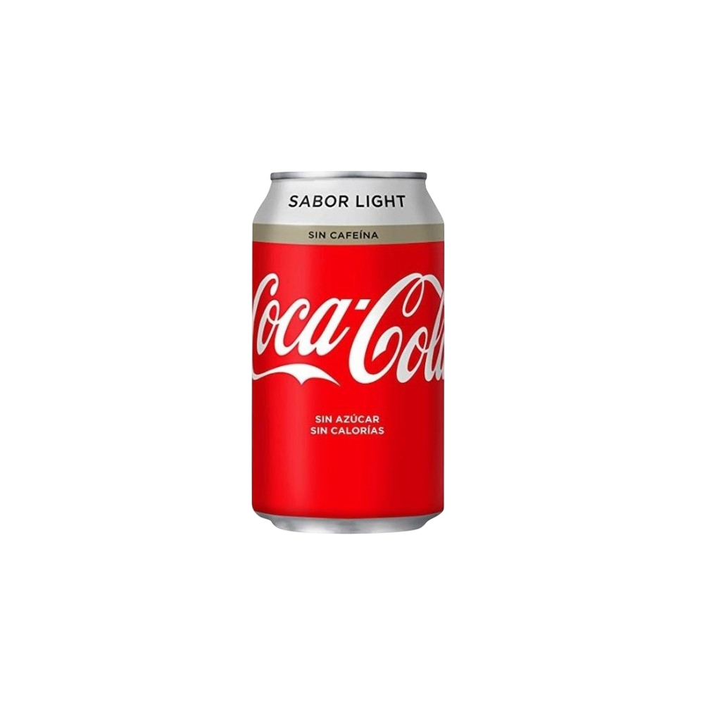 COCA-COLA LATA LIGH/SIN CAFEINA 33.C.L.