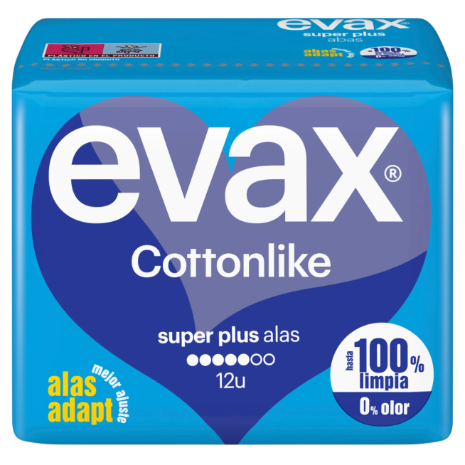 COMPRESA EVAX COTTONLIKE ULTRA SUPER PLUS B/12 UD