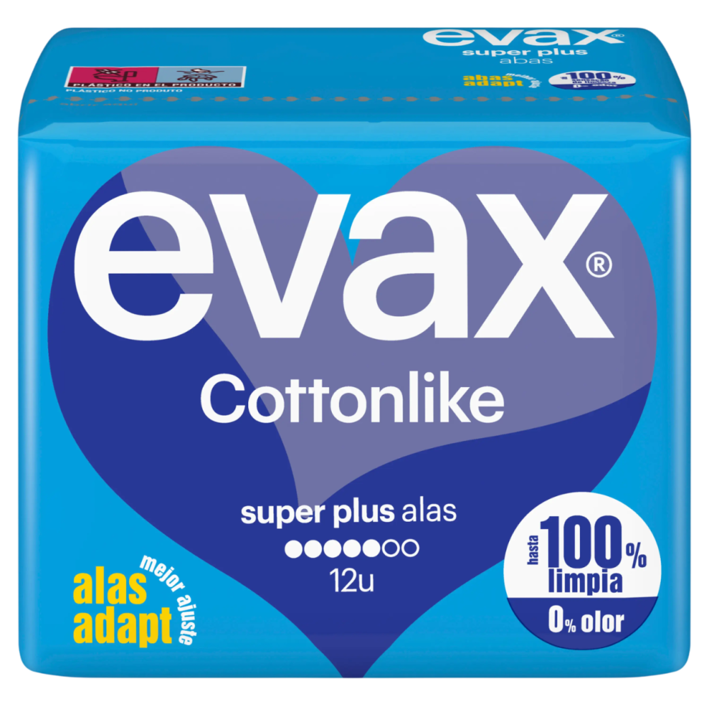 COMPRESA EVAX COTTONLIKE ULTRA SUPER PLUS B/12 UD
