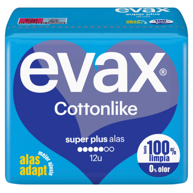 COMPRESA EVAX COTTONLIKE ULTRA SUPER PLUS B/12 UD