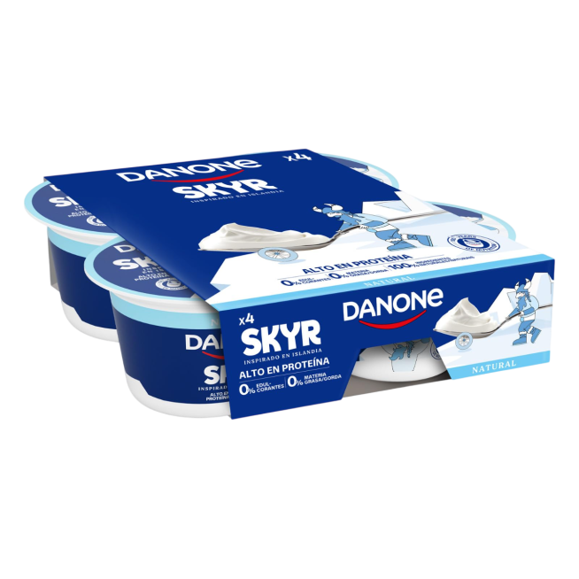 DANONE SKYR NATURAL PACK 4 UD