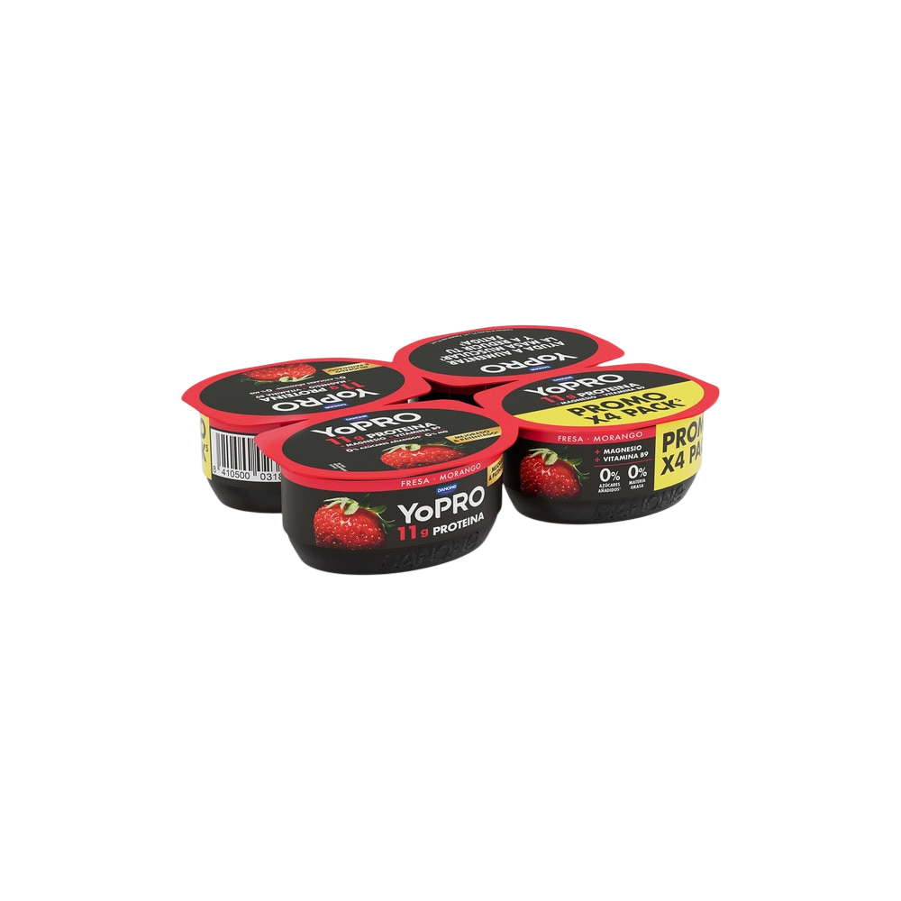DANONE YOPRO FRESA PACK- 4UD
