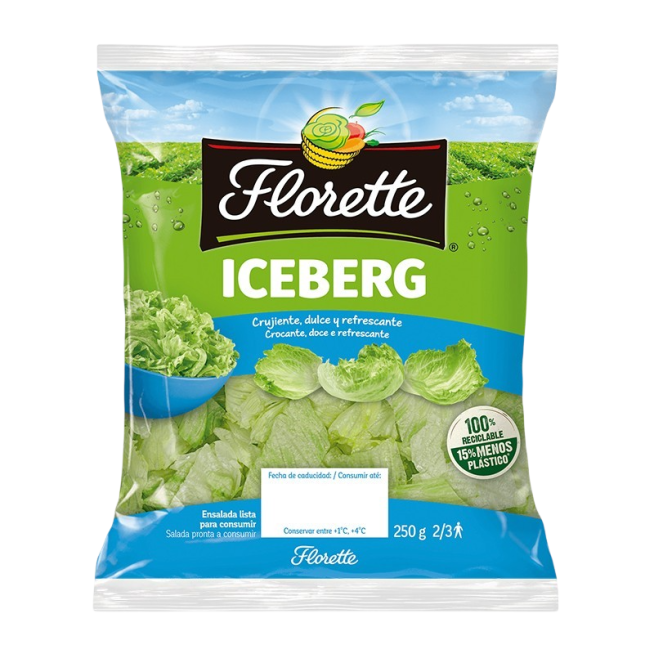 FLORETTE LECHUGA ICEBERG TROCEADA B/ 1 KG