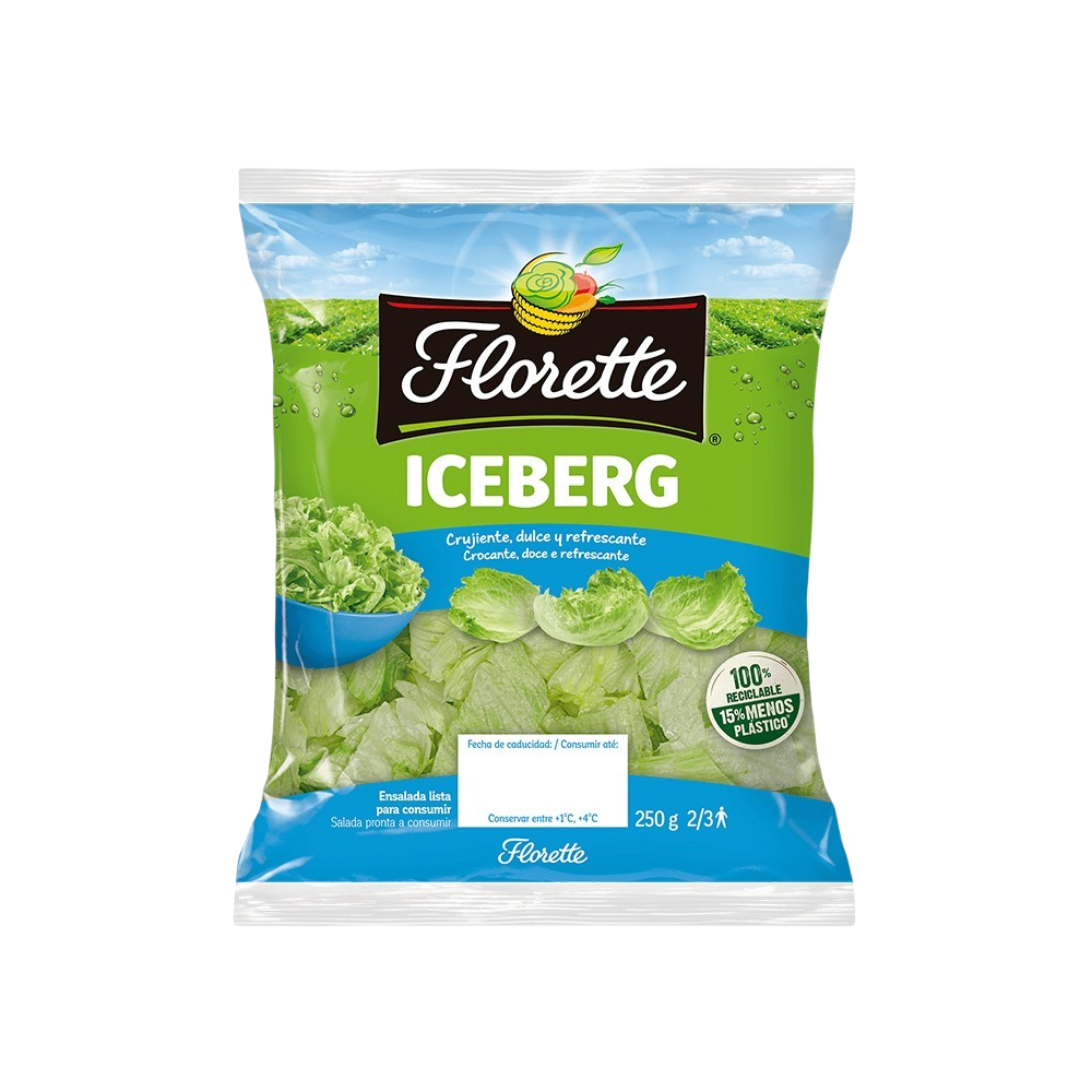 FLORETTE LECHUGA ICEBERG TROCEADA B/ 1 KG