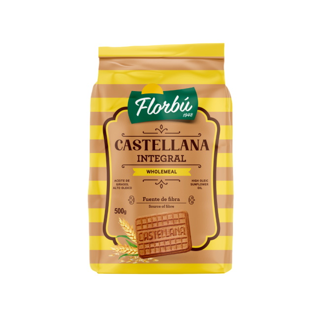GALLETAS FLORBU NATURA CASTELLANA INTEGRAL B/350GR