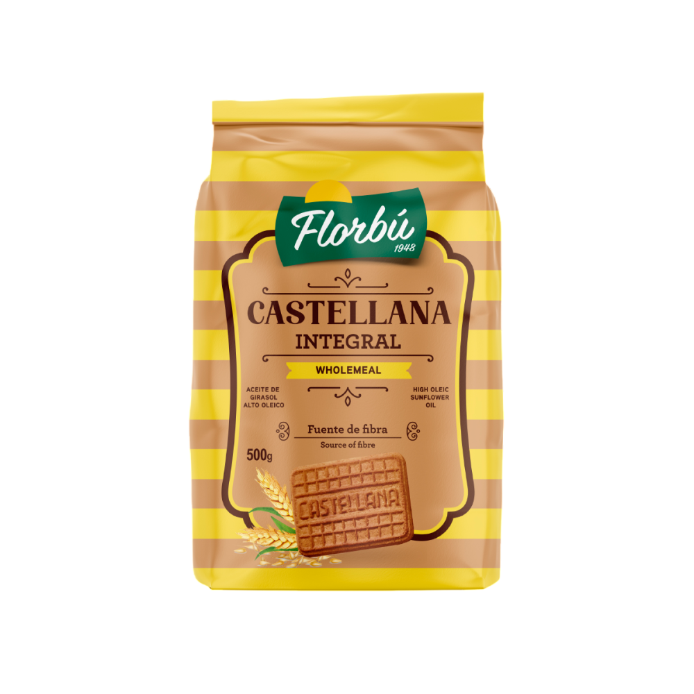 GALLETAS FLORBU NATURA CASTELLANA INTEGRAL B/350GR