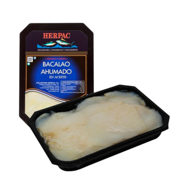 HERPAC BACALAO AHUMADO/ACEITE BAND/250.GR.