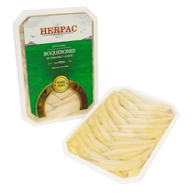 HERPAC BOQUERONES VINAGRE+ACEITE BAND/150.GR