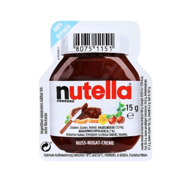 NUTELLA CREMA AVELL/CACAO MONODOSIS 15GR