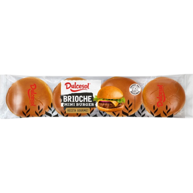 PAN DULCESOL MINI BURGUER BRIOCHE P/160 GR