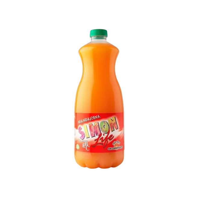 ZUMO SIMON LIFE MANDARINA BOTELLA 1,5 L