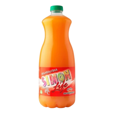 ZUMO SIMON LIFE MANDARINA BOTELLA 1,5 L