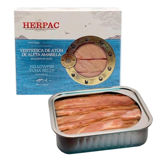 HERPAC ATUN VENTRESCA A/A.AC.OLIVA LATA/85.GR