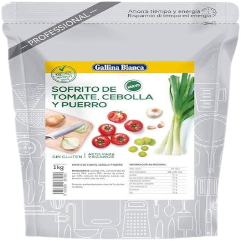 SOFRITO DE TOMATE,CEBOLLA Y PUERRO SUAVE GB B/1 KG