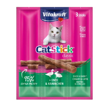 VITAKRAFT SNACK GATOS STICK MINI PATO/CONEJO B/3UD