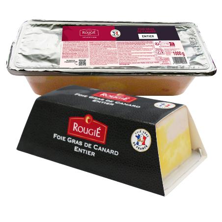 FOIE ROUGIE ENTERO PATO CANARD-ENTIE TARRINA1.KG.
