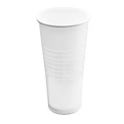 VASO PLASTICO REUTILIZ.BLANCO.220ML.BOL/100UD
