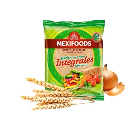 TORTILLA TRIGO INTEGRAL MEXIFOODS 8UD B/320GR
