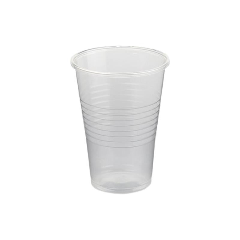 VASO PLASTICO TRANSPARENTE 220 ML BOLSA/100UD