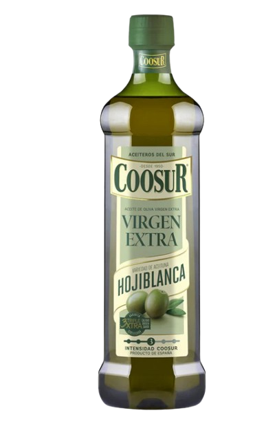 ACEITE OLIVA V/EXTRA COOSUR HOJIBLANCA  B/1 L