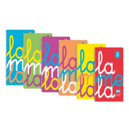 PP CUADERNO LAMELA POLIPROPILEN 80H Fº 3 MM UD