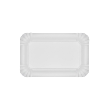 BANDEJA CARTON BLANCA 12X19 PAQUETE 50 UD