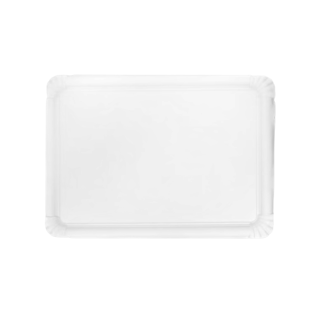 BANDEJA CARTON BLANCA 25X34 PAQUETE 50 UD