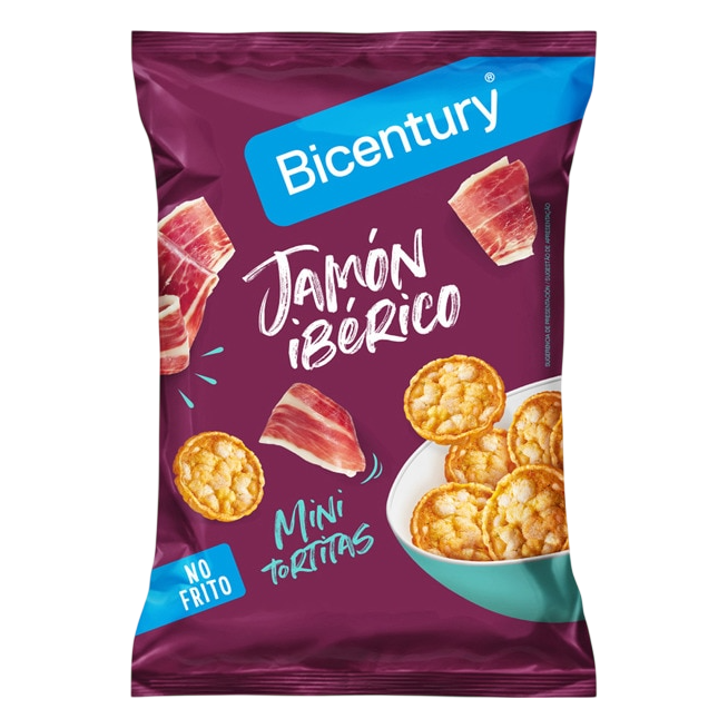 BICENTURY MINI TORTITAS JAMON 70 GRS