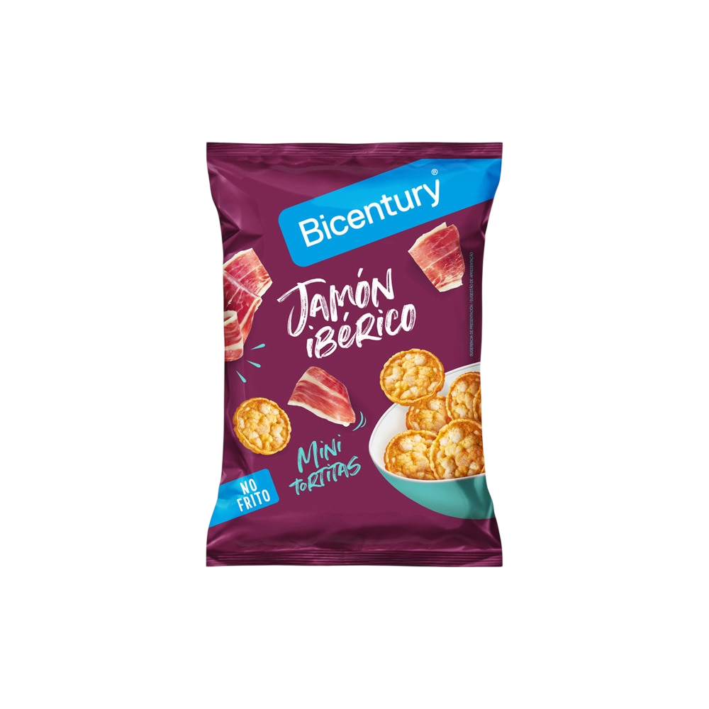 BICENTURY MINI TORTITAS JAMON 70 GRS
