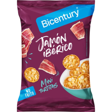 BICENTURY MINI TORTITAS JAMON 70 GRS