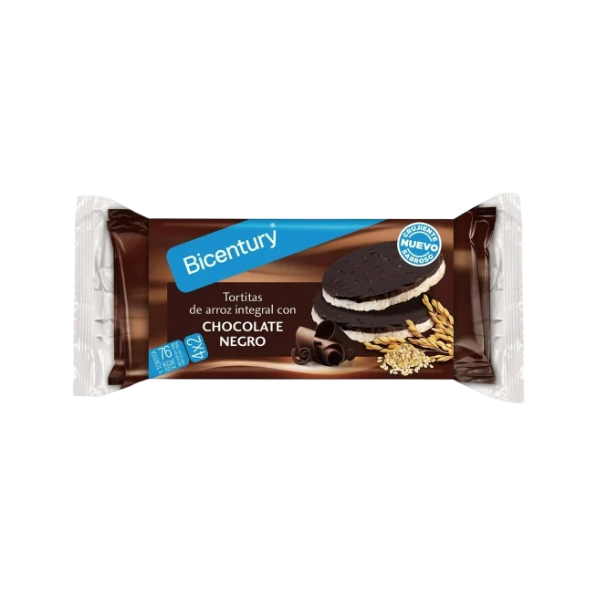 BICENTURY TORTITAS ARROZ INTEGRAL CHOCO P/130,4 GR