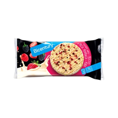 BICENTURY TORTITAS CHOCO BLANCO F.ROJOS P/131,2 GR