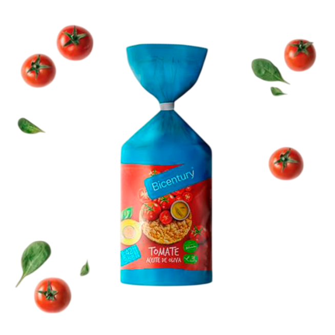 BICENTURY TORTITAS DE TOMATE A/OLIVA P/123.5 GR