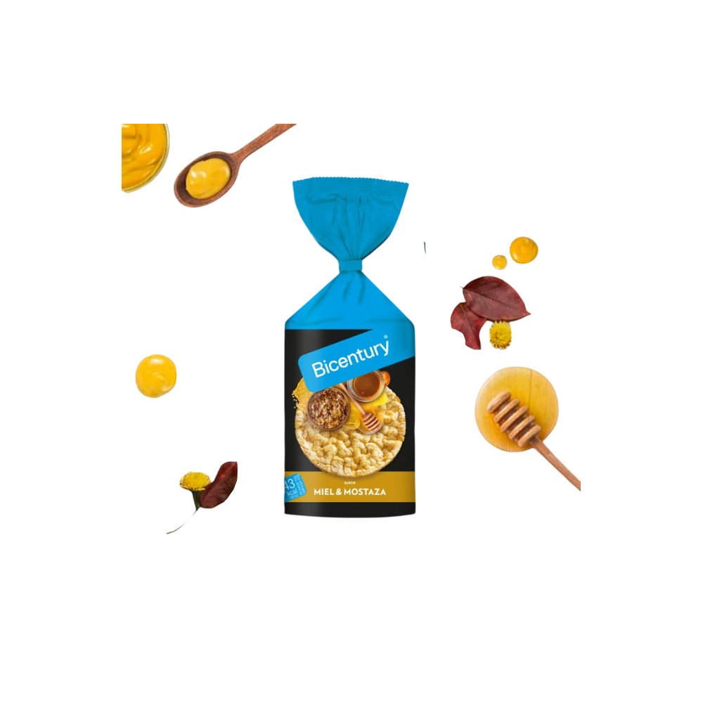 BICENTURY TORTITAS MIEL Y MOSTAZA P/123.5 GR