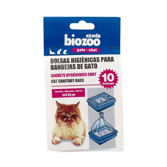 BIOZOO BOLSA HIGIENICA BANDEJA GATO B/10 UD