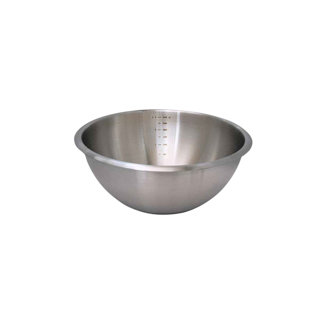 BOL MEDIDOR ACERO INOS REDONDO 24 CM.