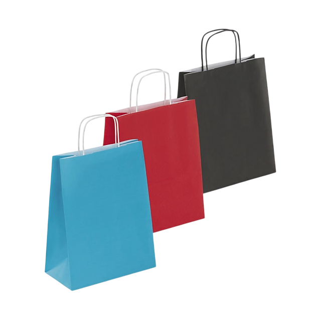 BOLSA REGALO KRFAT COLORES SURTIDOS 24X21X12 UD
