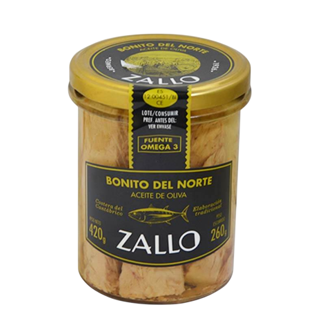 BONITO DEL NORTE ZALLO A/OLIVA T/C 260 GR
