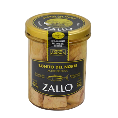 BONITO DEL NORTE ZALLO A/OLIVA T/C 260 GR