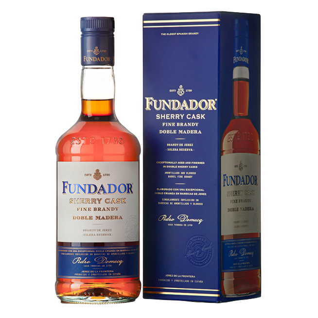 BRANDY FUNDADOR DOBLE MADERA SOLER RVA.36º  B/70CL