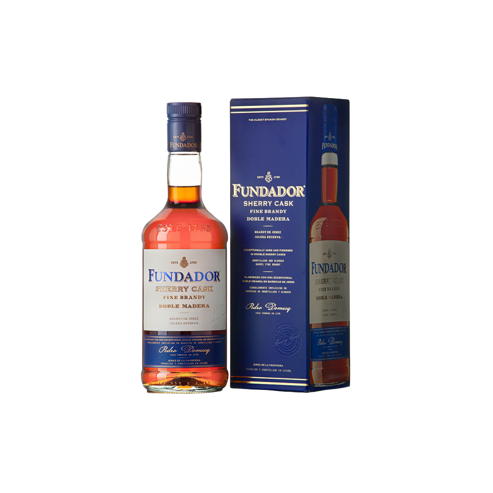 BRANDY FUNDADOR DOBLE MADERA SOLER RVA.36º  B/70CL