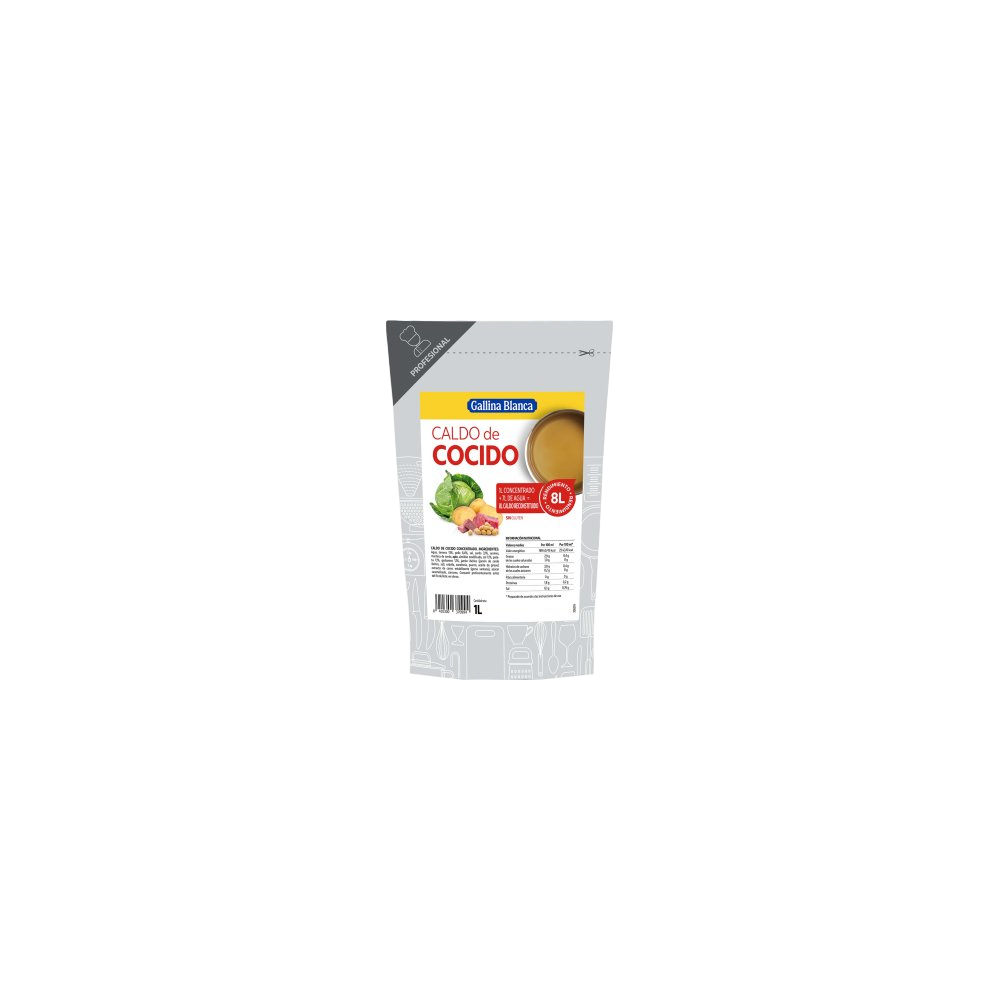 CALDO COCIDO LIQUIDO/CONCET.G.B. 1L 8L.