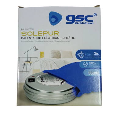 CALIENTACAMAS PORTATIL  "GSC"  SOLEPUR 550W