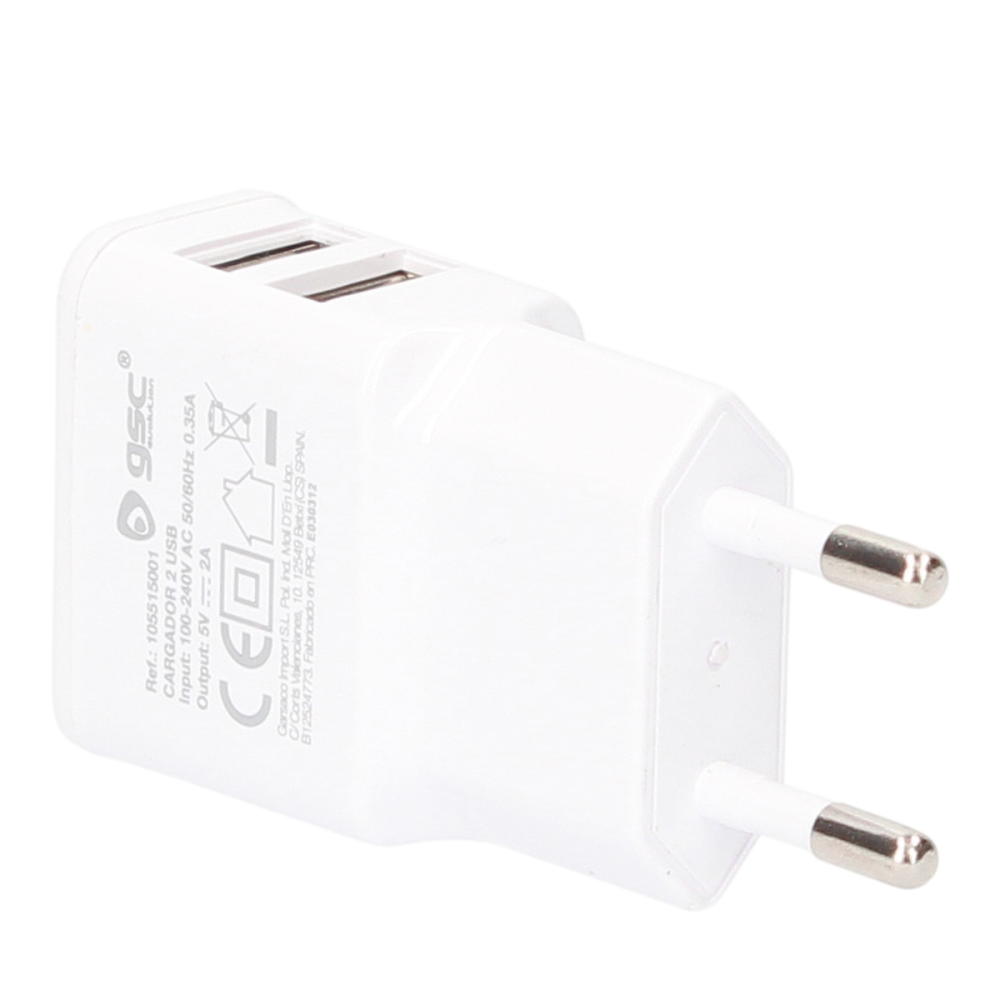 CARGADOR 230V A 2 USB