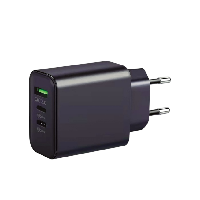 CARGADOR 230V A 3 USB (1XQC3.0 + 2XTIPO C