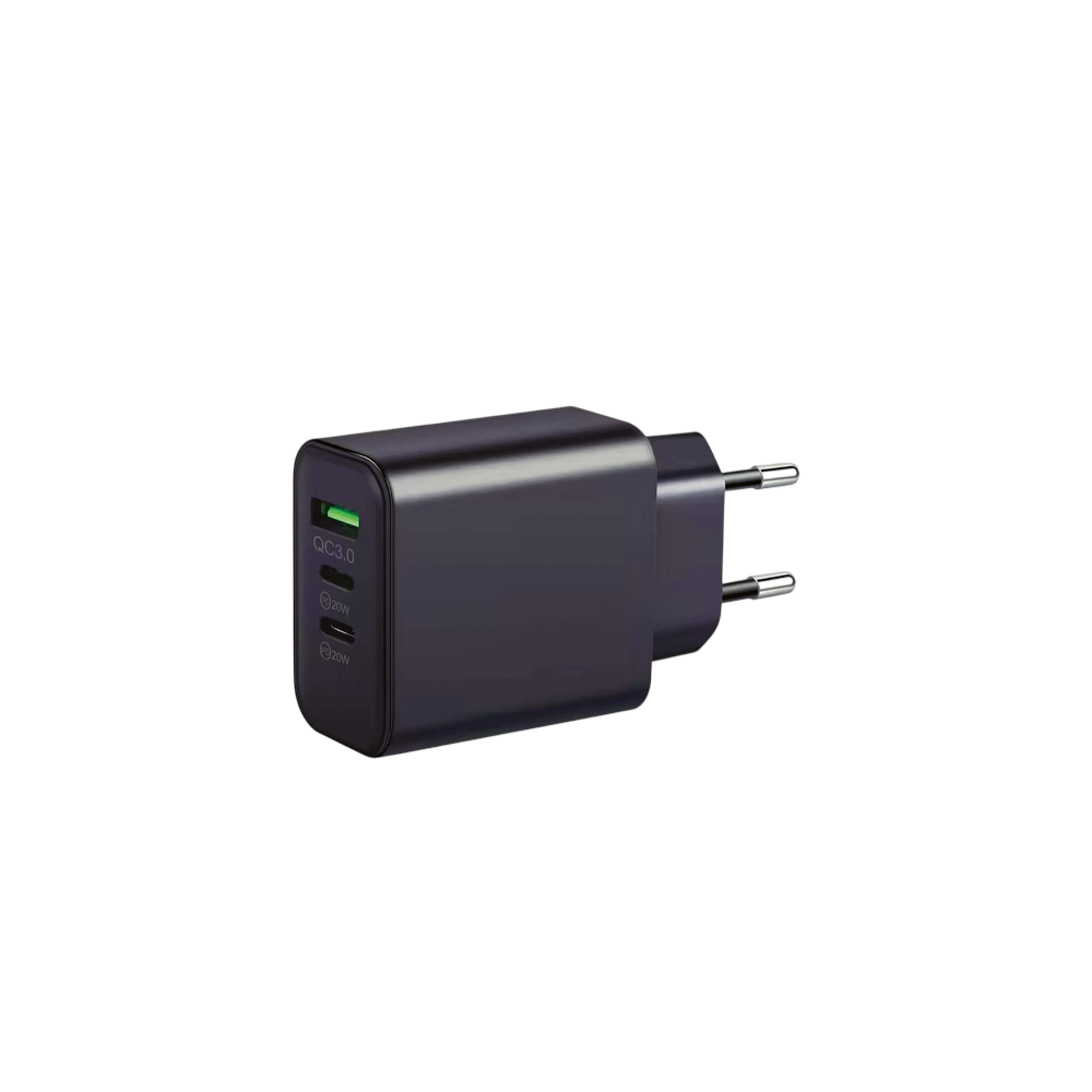 CARGADOR 230V A 3 USB (1XQC3.0 + 2XTIPO C