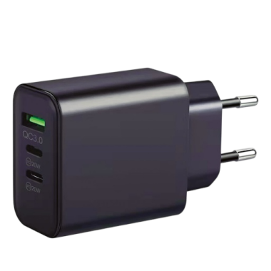 CARGADOR 230V A 3 USB (1XQC3.0 + 2XTIPO C