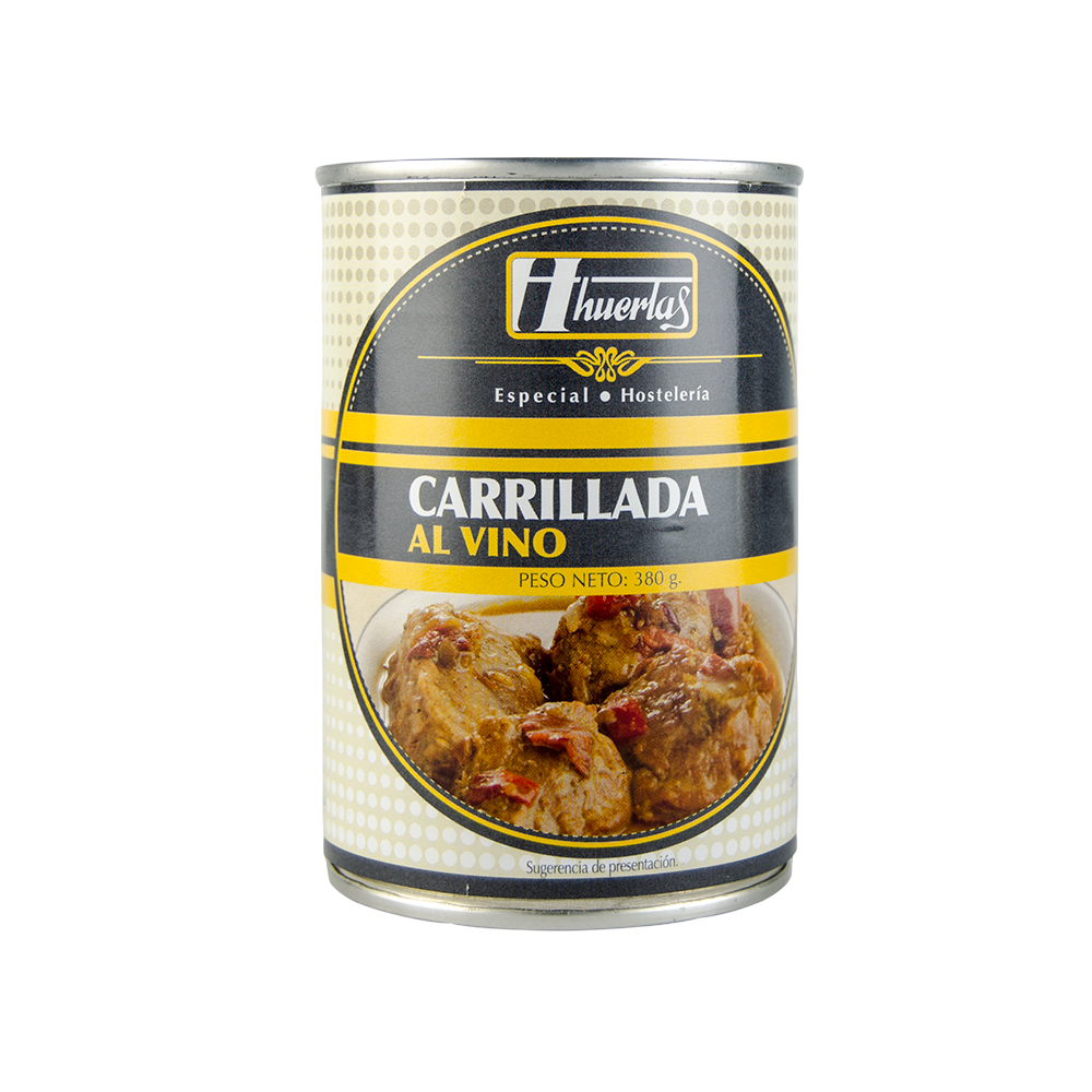 CARRILLADA  AL VINO PROVE/HUERTAS LATA 380 GR