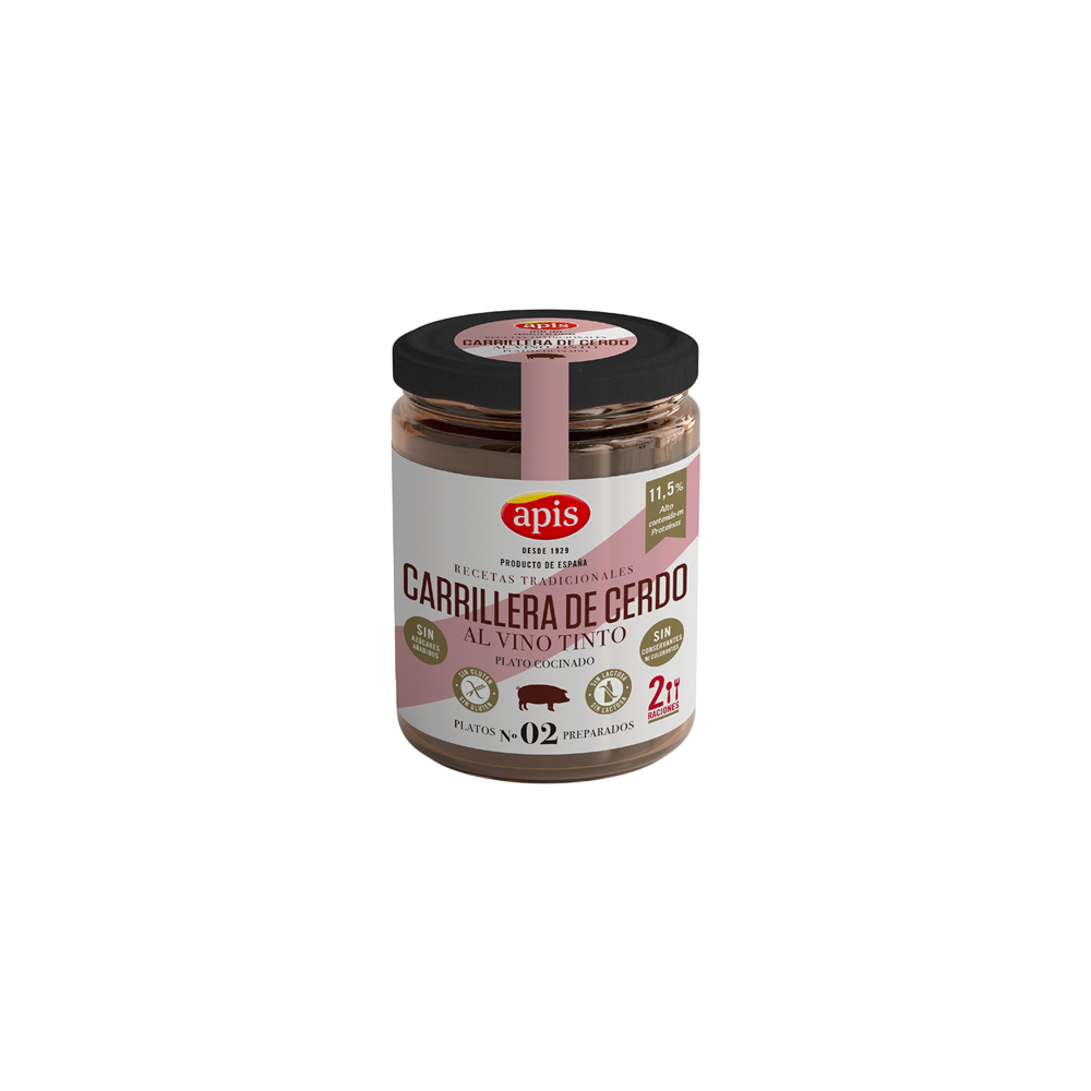 CARRILLERA CERDO AL VINO APIS T/C400GR