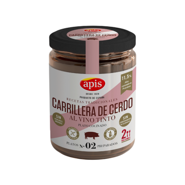 CARRILLERA CERDO AL VINO APIS T/C400GR